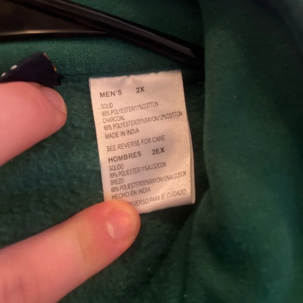 Green and Gray Men's Old School Pull Over